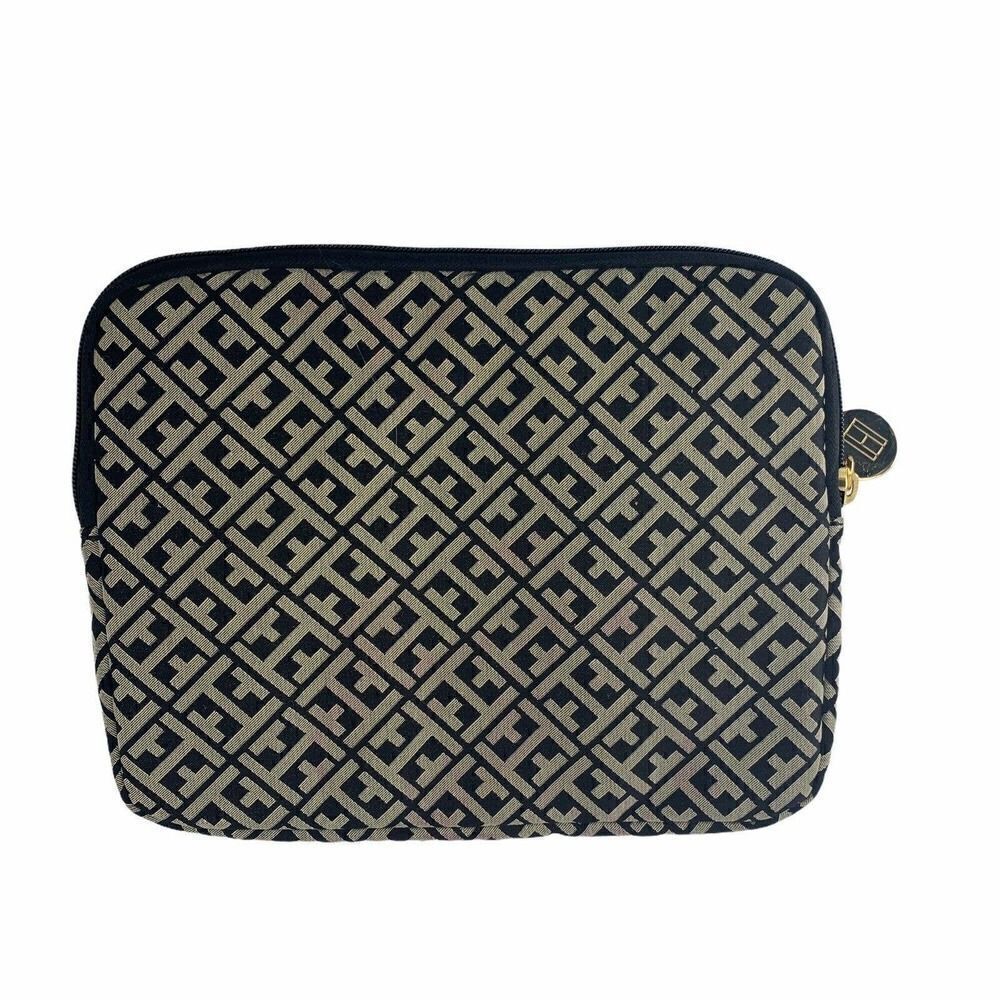 Tommy Hilfiger Black Tablet Case 11 x 8.5 Black